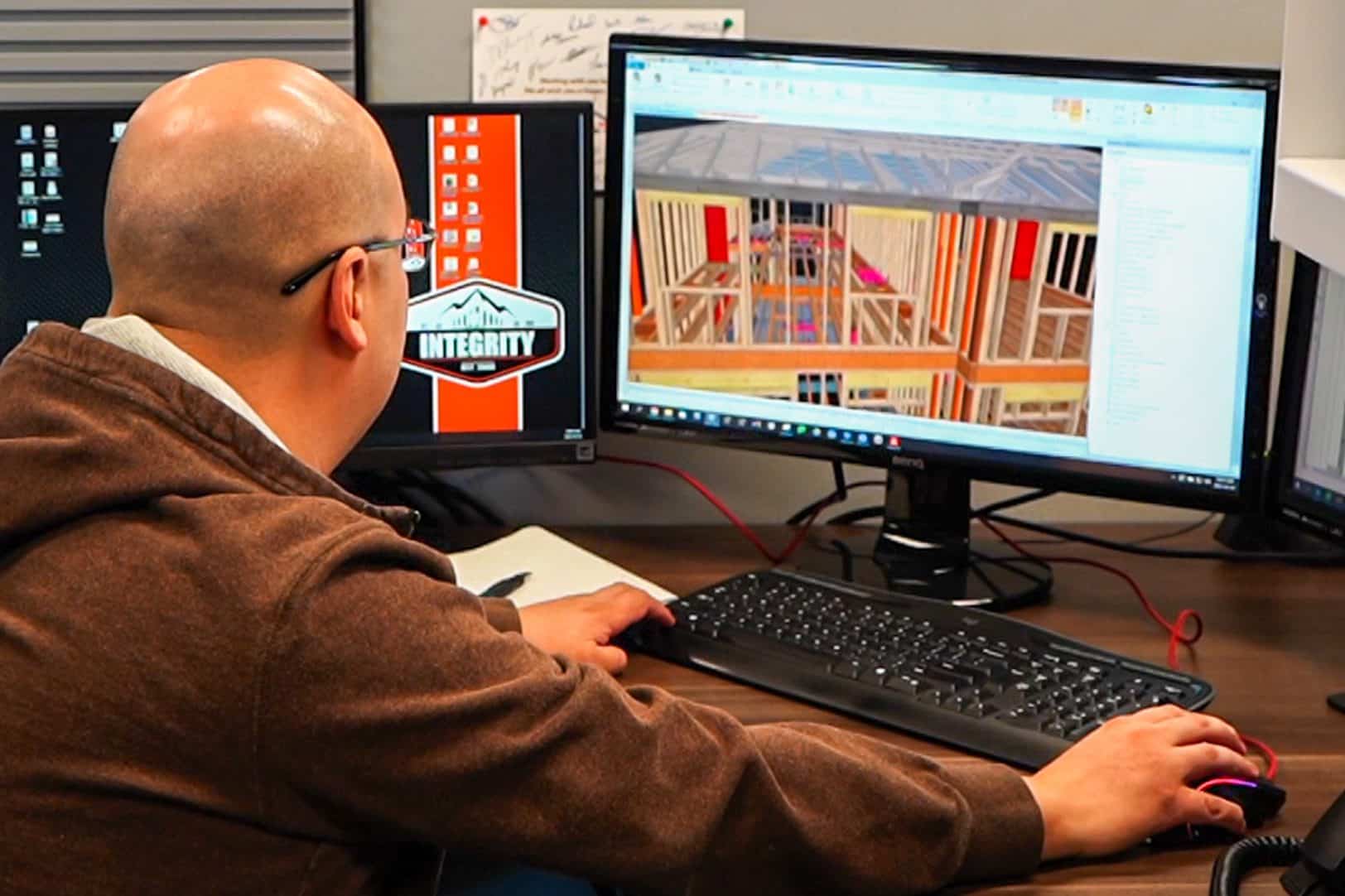 IBP designer building a 3D model of a house