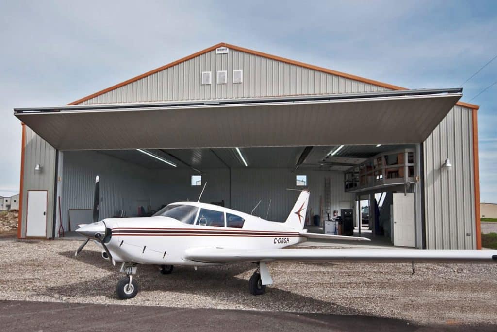 Integrity Post-Frame Airplane Hangar